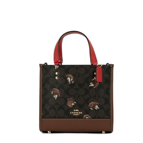 Coach Bags Coach Dempsey 22 Small Hedgehog Coated Canvas Carryall